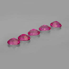 Pedras preciosas de topázio místico vermelho natural de  ct, corte oval, VVS