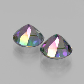 Pedras preciosas de Topázio Místico Arco-íris natural de  ct, Corte Redondo, VVS-VS