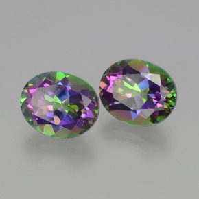 Pedras preciosas de Topázio Místico Arco-íris natural de  ct, Corte Oval, VVS-VS