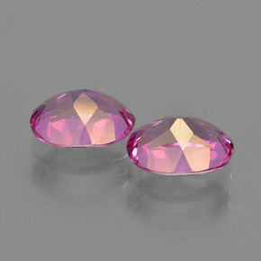 Pedras preciosas de topázio místico rosa natural de  ct, corte oval, VS