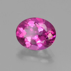 Topázio místico rosa natural 3,10ct, corte oval, VVS-VS