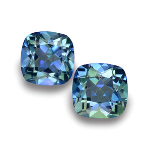 Pedras preciosas de topázio místico multicolorido natural de  ct, almofada cortada, VVS-VS