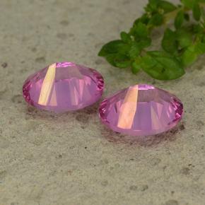 Pedras preciosas de Topázio Místico Rosa escuro natural de 4.41 ct, Corte Oval, VS