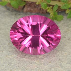 Topázio místico rosa natural 2,24ct, corte oval, VS-SI