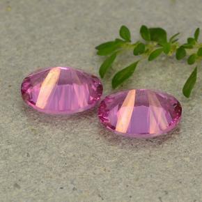 Pedras preciosas de Topázio Místico Rosa escuro natural de 4,43 ct, Corte Oval, VVS-VS