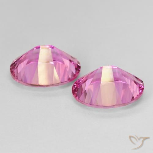 Pedras preciosas de Topázio Místico Rosa quente natural de 10.74 ct, oval, VVS-VS