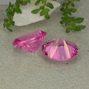 Pedras preciosas de Topázio Místico Magenta Profundo natural de 10.82 ct, Corte Oval, VS