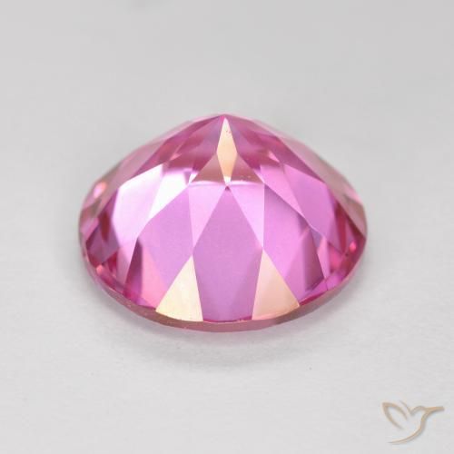Topázio Místico Magenta Profundo Natural 4.05ct, Redondo, VVS-VS