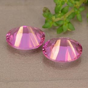 Pedras preciosas de Topázio Místico Rosa escuro natural de 6.23 ct, Corte Oval, VS