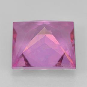 Topázio Místico Rosa médio-escuro Natural 5.93ct, Quadrado, VVS-VS