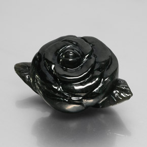 Jade nefrita preto natural 81,11ct, forma extravagante, opaco