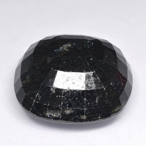 Nuummita Preto com brilho azul Natural 65,92ct, Almofada cortada, Opaco