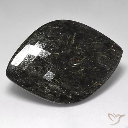 Nuummite Preto com brilho azul Natural 61.20ct, Chique, Opaco