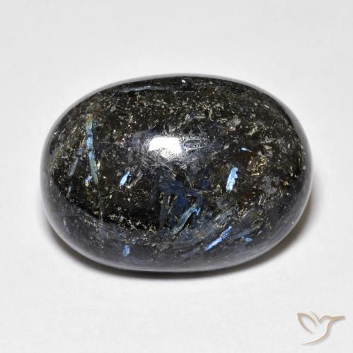 Nuummite Preto Natural 20.81ct, oval, Opaco