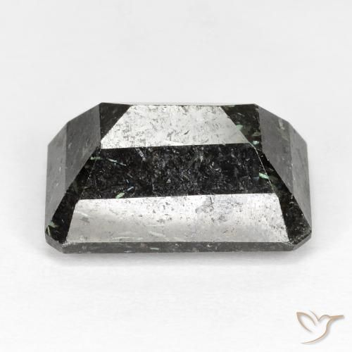 Nuummite Preto Natural 16.29ct, Corte Octógono / Esmeralda, Opaco