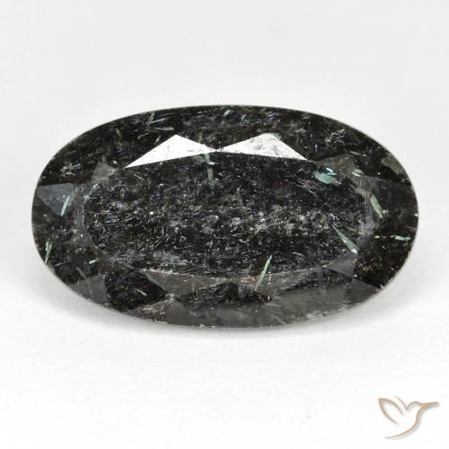 19.24ct Natural Preto Nuummite, oval, Opaco