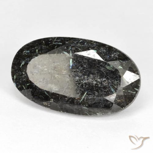 Nuummite Preto Natural 19.24ct, oval, Opaco