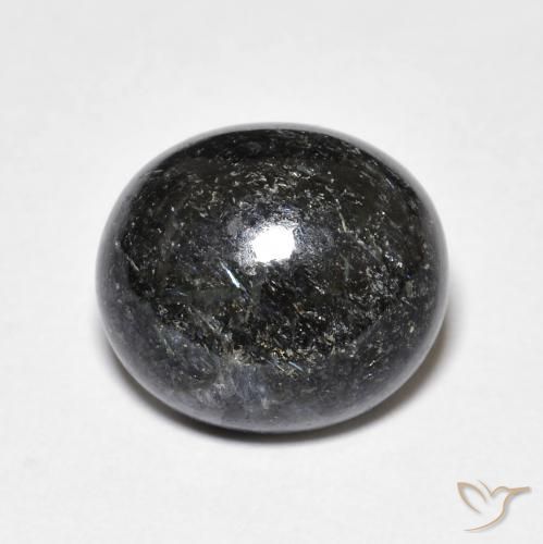 8.16ct Natural Preto Nuummite, oval, Opaco