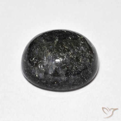Nuummite Preto Natural 8.16ct, oval, Opaco