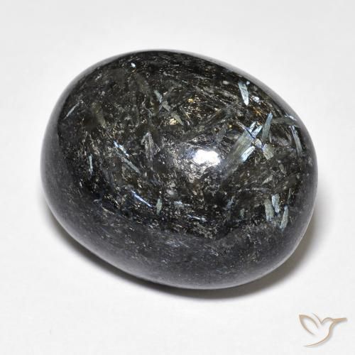 Nuummite Preto Natural 29.00ct, oval, Opaco