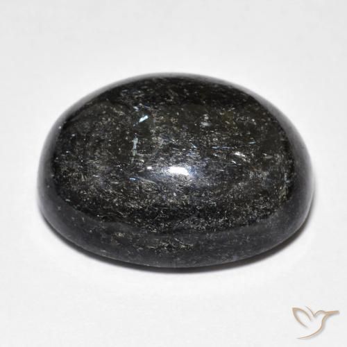 Nuummite Preto Natural 29.00ct, oval, Opaco