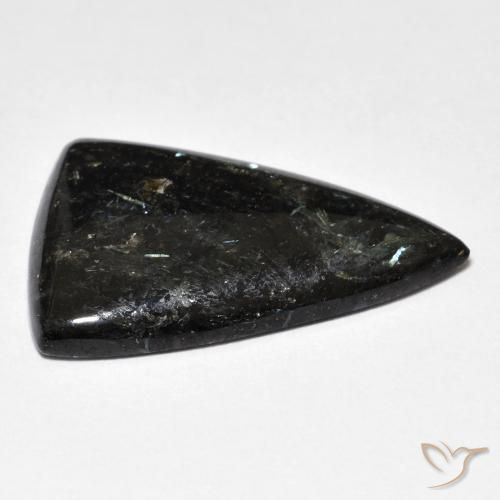 Nuummite Preto Natural 11.28ct, Trilhão, Opaco
