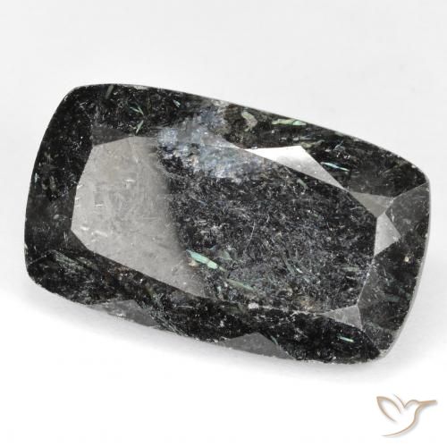 Nuummite Preto com brilho azul Natural 29.18ct, Almofada, Opaco