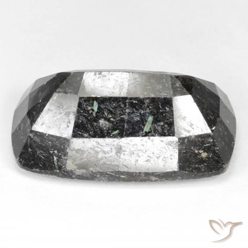 Nuummite Preto com brilho azul Natural 29.18ct, Almofada, Opaco