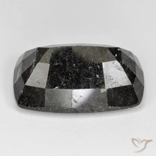 Nuummite Preto com brilho azul Natural 31.64ct, Almofada, Opaco