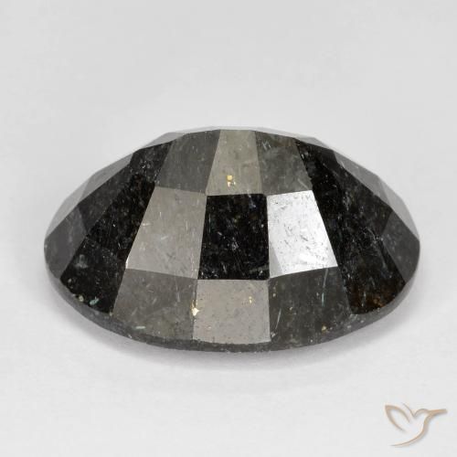 Nuummite Preto com brilho azul Natural 22.20ct, oval, Opaco