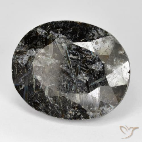 Nuummite Preto com brilho azul Natural 31.63ct, oval, Opaco