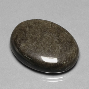 Obsidiana amarelo natural 27,12ct, corte oval, opaco