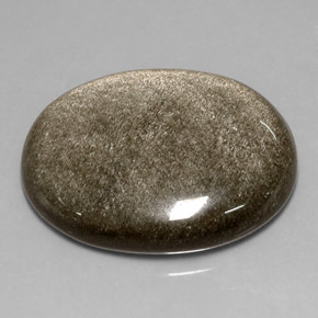 Obsidiana amarelo natural 25,82ct, corte oval, opaco