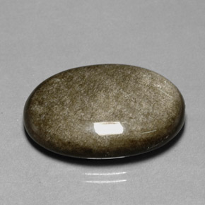 Obsidiana amarelo natural 24,01ct, corte oval, opaco