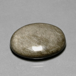 Obsidiana amarelo natural 20,04ct, corte oval, opaco