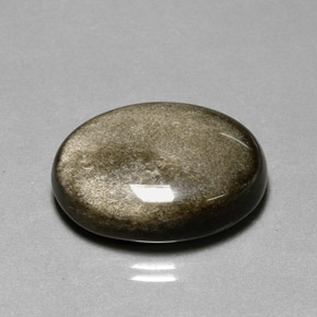 Obsidiana amarelo natural 20,50ct, corte oval, opaco