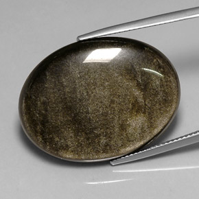 Obsidiana preto natural 26,13ct, corte oval, opaco