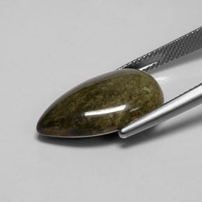 Obsidiana Brilho Dourado Natural 9.16ct, Formato de pêra, Opaco