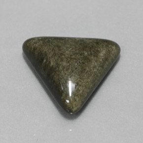 Obsidiana Brilho Dourado Natural 4.65ct, Trilhão, Opaco