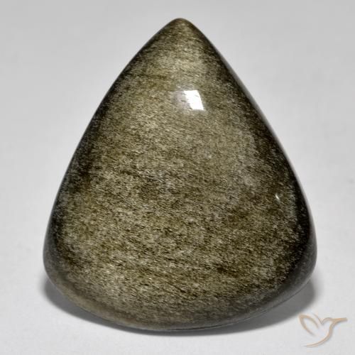 22.72ct Natural Multicolorido Obsidiana, Formato de pêra, Opaco