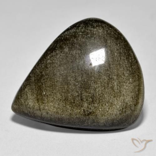 Obsidiana Multicolorido Natural 22.72ct, Formato de pêra, Opaco