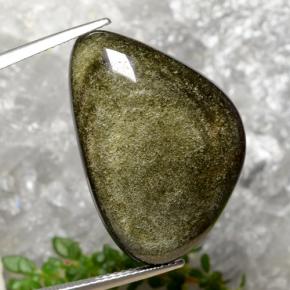 Obsidiana preto natural 22,45ct, forma extravagante, opaco