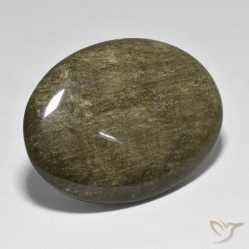Obsidiana Preto com brilho dourado Natural 41.16ct, oval, Opaco