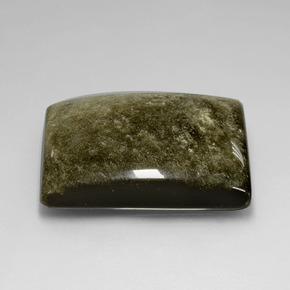 Obsidiana ouro natural 58,23ct, baguete, opaco