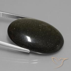 Obsidiana Multicolorido Natural 31.66ct, oval, Opaco
