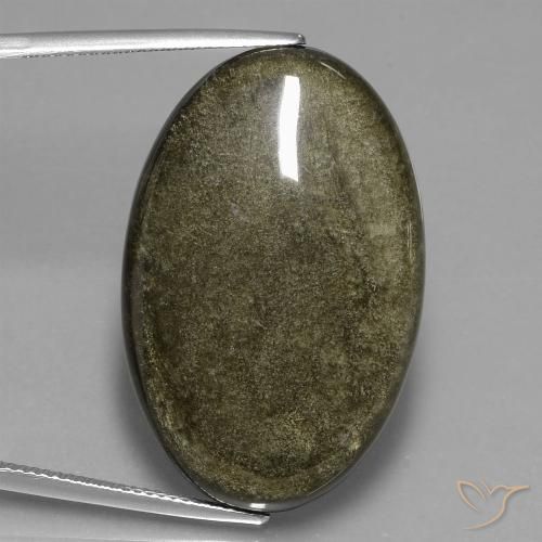 38.14ct Natural Multicolorido Obsidiana, oval, Opaco
