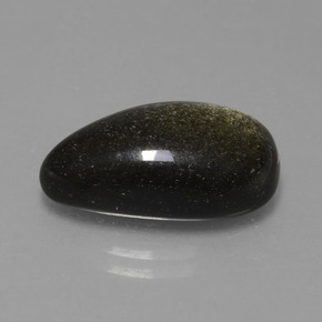 Obsidiana Brilho Dourado Natural 7.78ct, Forma extravagante, Opaco