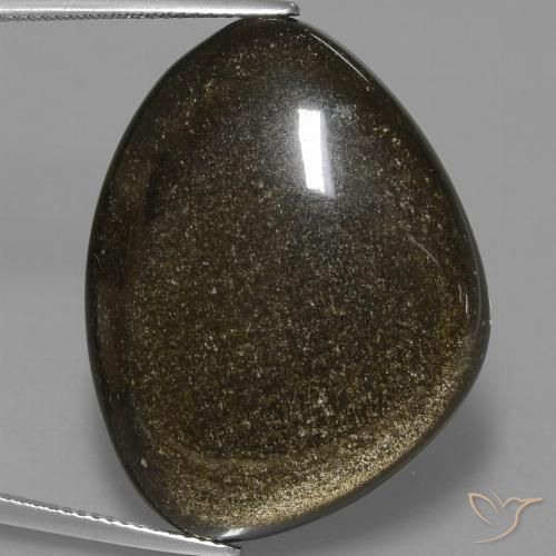 35.75ct Natural Marrom preto Obsidiana, Chique, Opaco