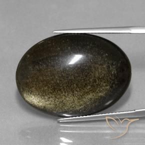Obsidiana Preto Natural 23.72ct, oval, Opaco