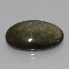 Obsidiana ouro natural 15,30ct, corte oval, opaco